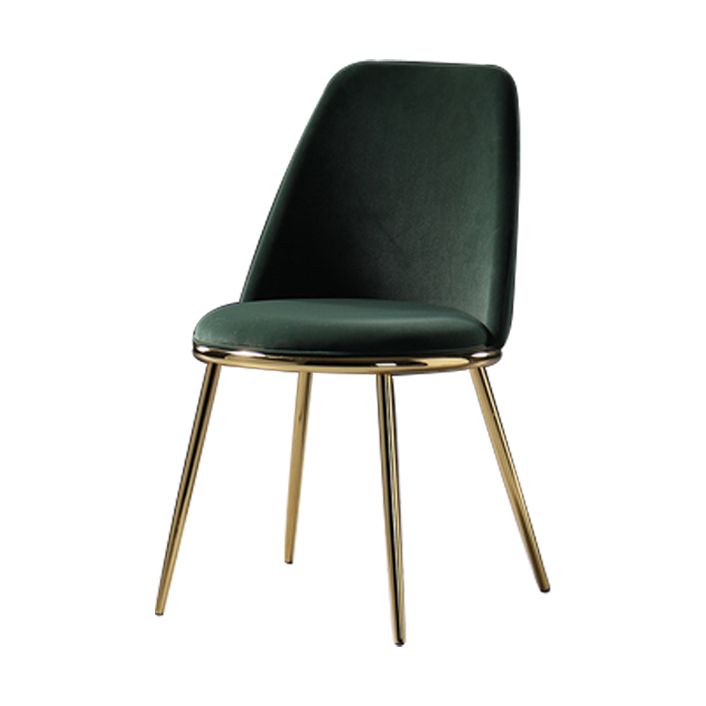 Metal Scandinavian Restaurant Side Chair Parsons Matte Finish Dining Chair