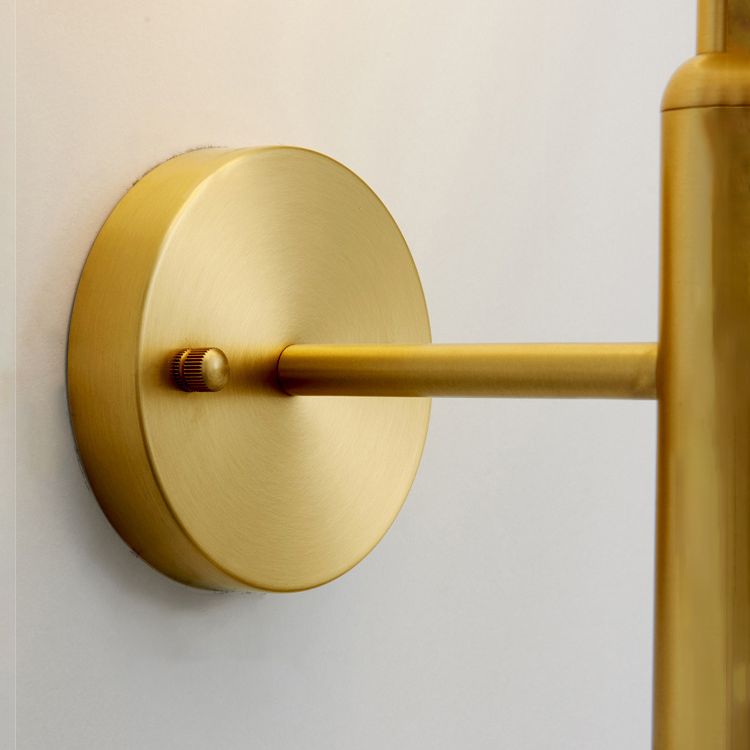 Éclairage d'éclairage mural à balle en or Métal Métal MODERNE 1 LIGNE MUR MUR MURD