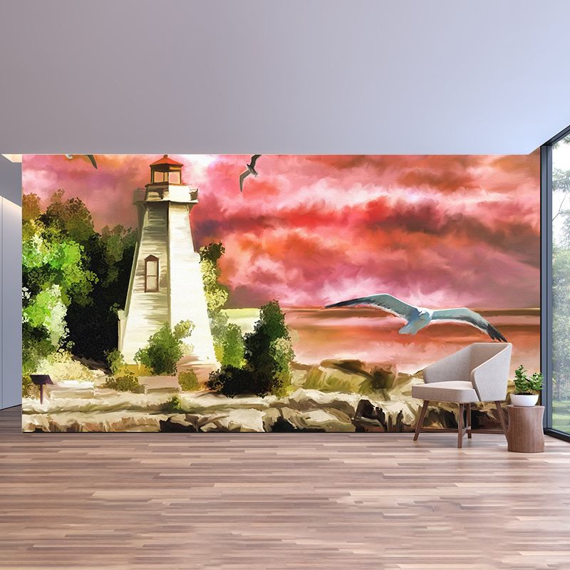 Stain Resistant Classic Wall Mural Decorative Art Illustration Living Room Murals