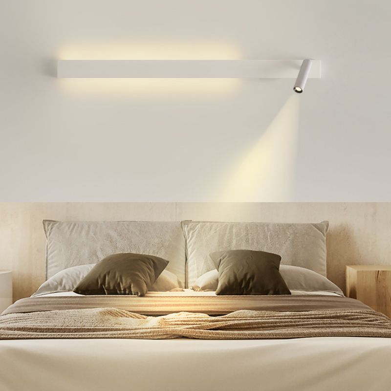 Metal Square Shape Wall Mount Lighting Modern 2-Lights Wall Mounted Light Fixture in White
