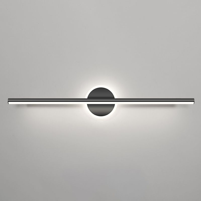 Linear Sconce Lights Modern Metal 2 Light Sconce Light Fixtures in Black Finish