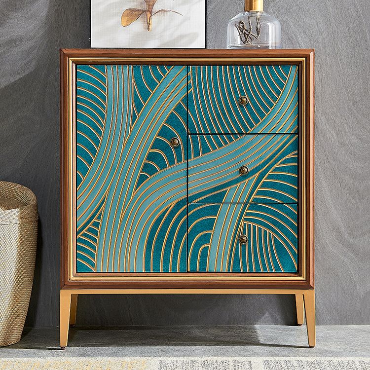 Classic Glam Storage Chest Solid Wood Dresser , 15.21 Inch Width