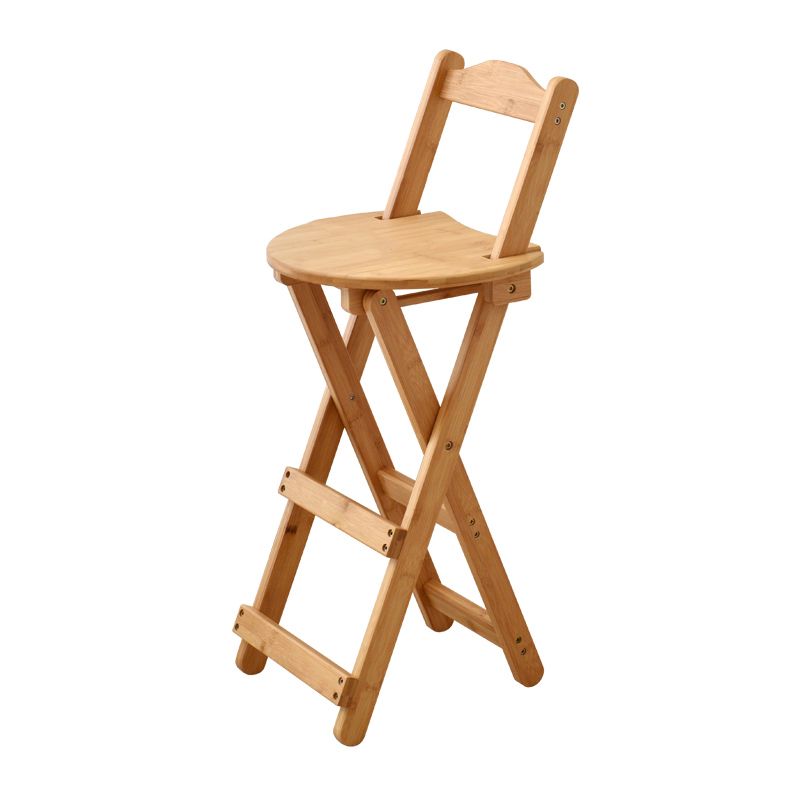 Contemporary Solid Wood Barstool Folding Bar Stool for Restaurant