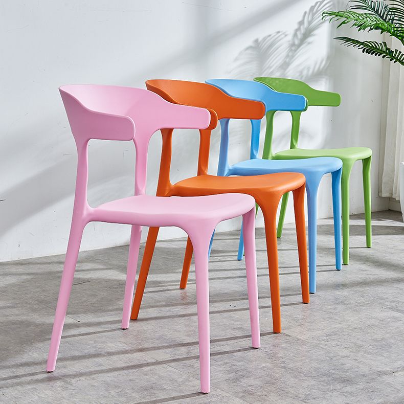 Plastique moderne Open Doss Dining Claid 30 "H Chaise de salle à manger pour chambre de restaurant