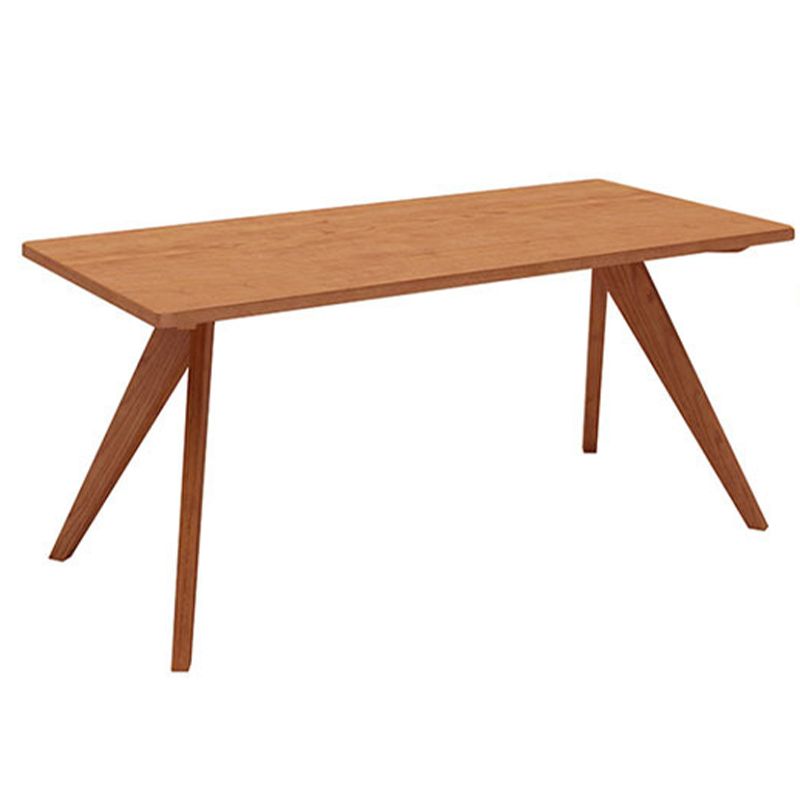 Contemporary Wood Dinner Table 4 Legs Dining Table for Home Use