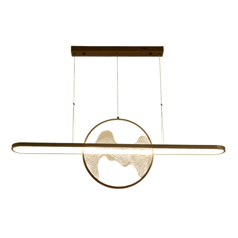 Luces colgantes colgantes geométricos de estilo moderno accesorios de iluminación de araña de metal