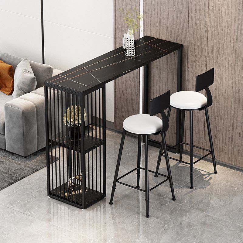 Contemporary Style Dining Bar Counter Table Rectangle Table for Kitchen