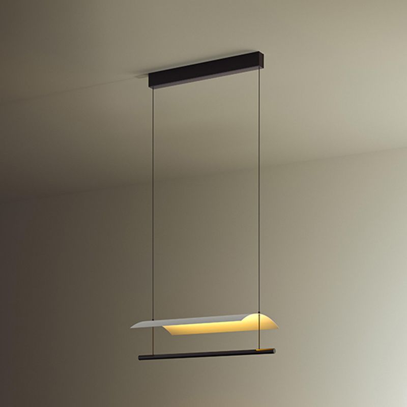 Restruction de lampes suspendues de l'île moderne Restaurant des luminaires suspendus avec de l'ombre en métal