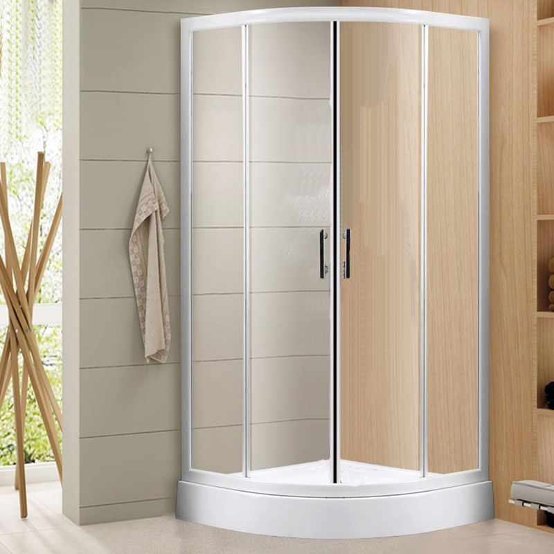 Semi-Frameless Shower Bath Door Transparent Shower Door Double Sliding