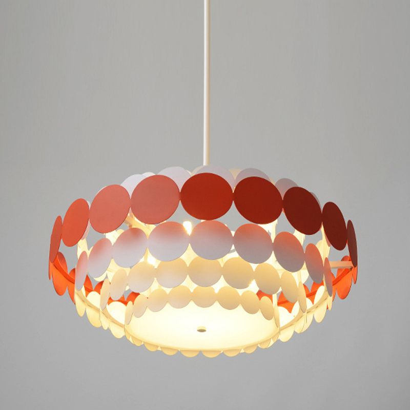Lampadario in stile nordico semplice luce sospesa con ombra acrilica per camera da letto