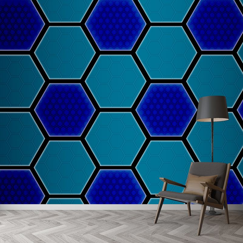 Creative Geometry Wall Mural for Sitting Room Moisture Resistant, Made to Measure