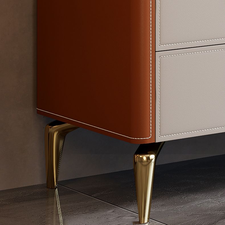 Classic Glam Dresser Stone Storage Chest Dresser with 6 Drawers , 15.6 Inch W