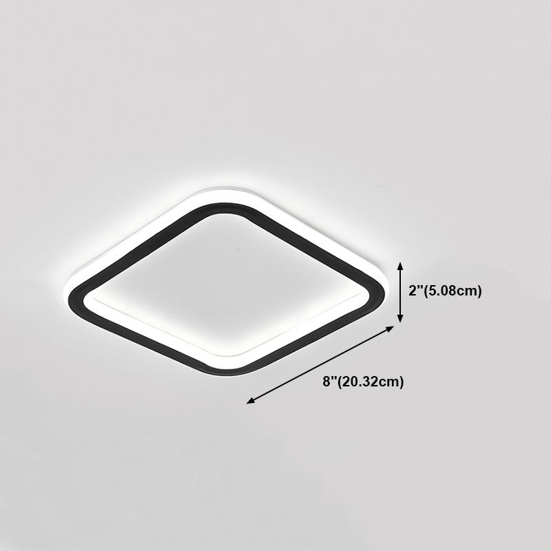 Contemporary Geometric Ceiling Light Fixture Metal LED Aisle Ceiling Mount Lamp Fixture