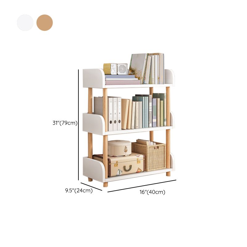 Contemporary Wood Bookcase Etagere Bookshelf for Home Office