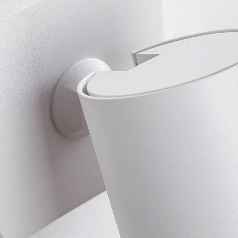 Moderno moderno muro in stile cilindro monte leggero metallo 1 flioncini per parete per camera da letto