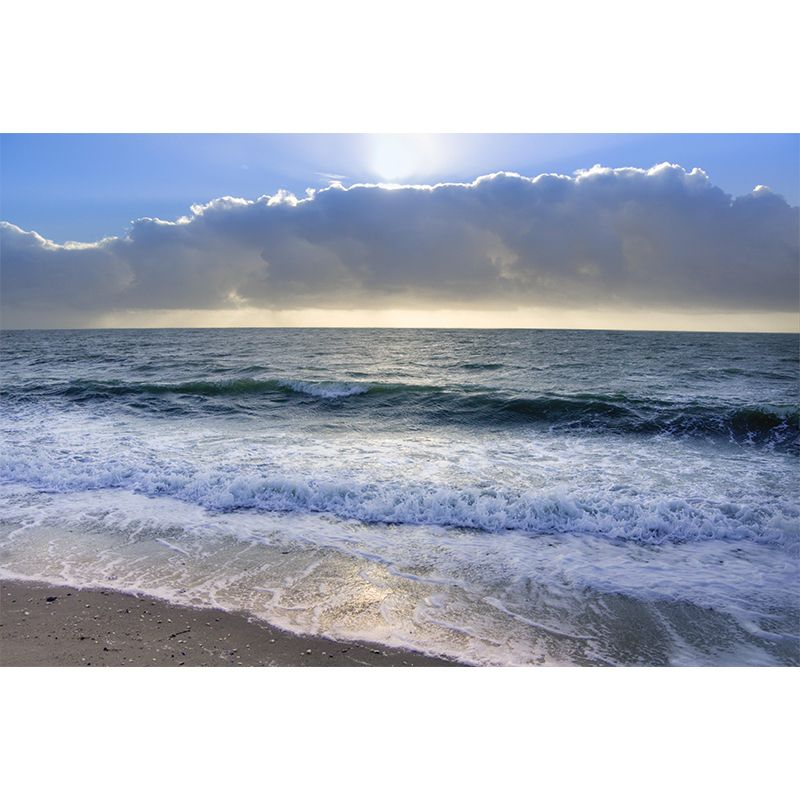 Contemporary Seascape Mural Wall Decor Environment Friendly for Sitting Room