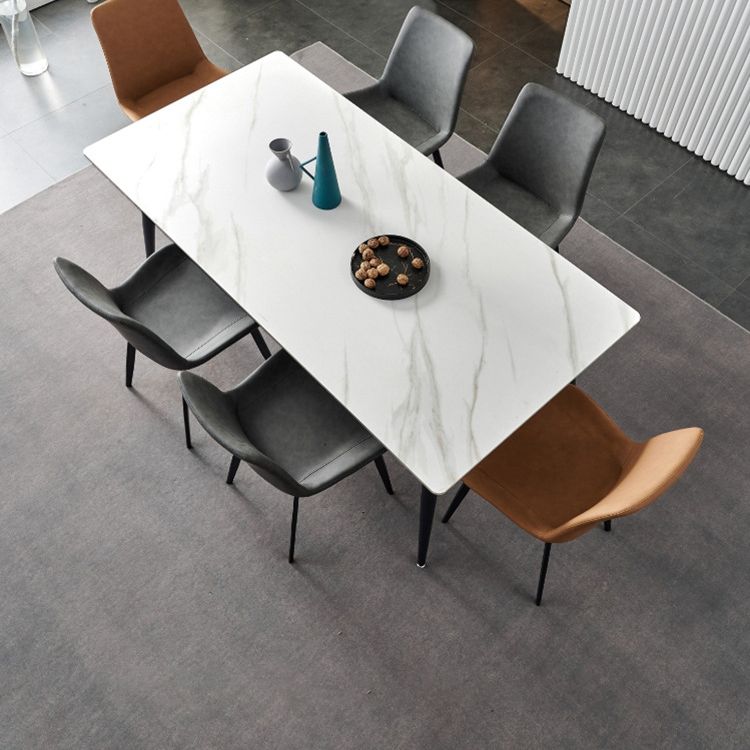 Nordic Kitchen Stone Furniture 1/5/7 Pcs Standard Height Casual Dining Room Table Set
