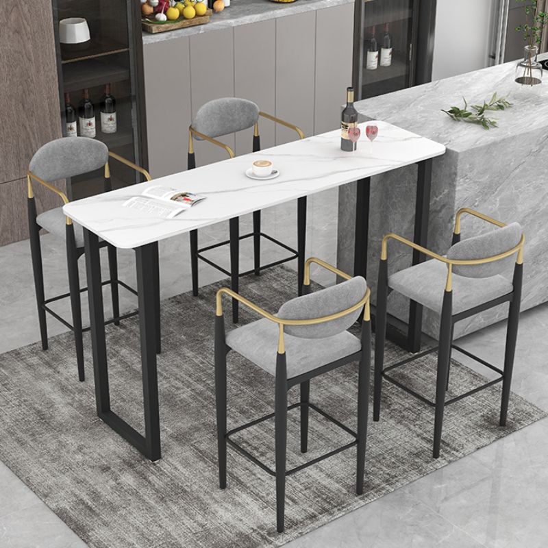 Industrial Bar Table and Stools 1/2/3/5 Pieces Table and Stool Set