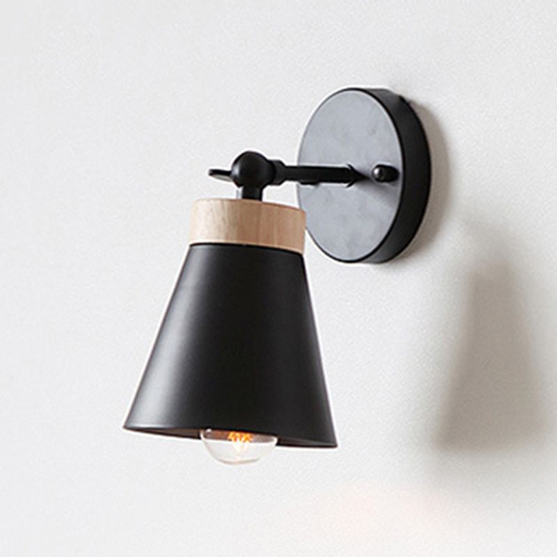 Macaron Empire Shape Wall Sconce Metal 1 Light Sconces for Living Room