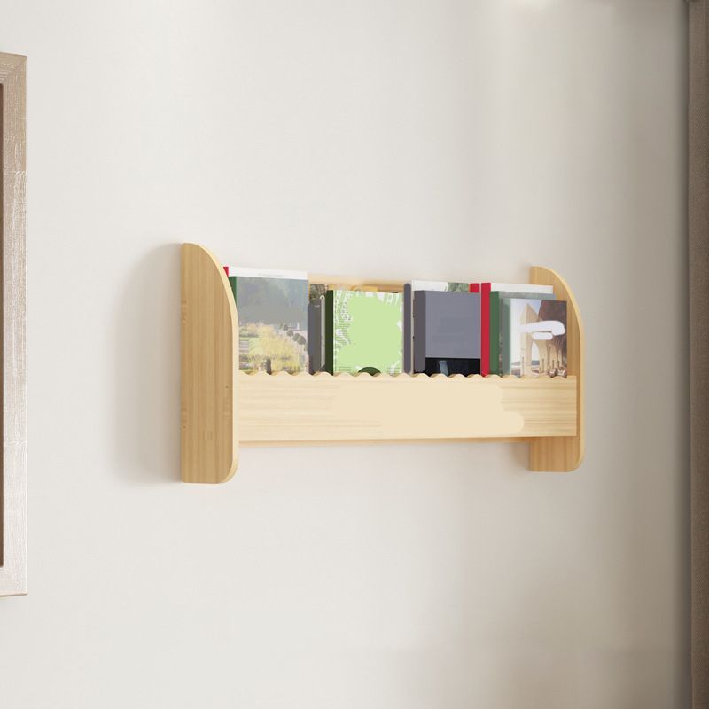 Floating Wooden Shelf Bookcase Modern & Contemporary Bookshelf
