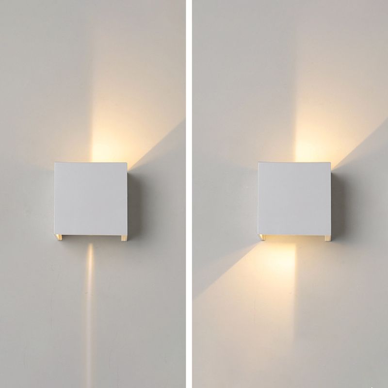 Lámpara montada en la pared cuadrada lámpara de montaje de pared de aluminio moderna para sala de estar