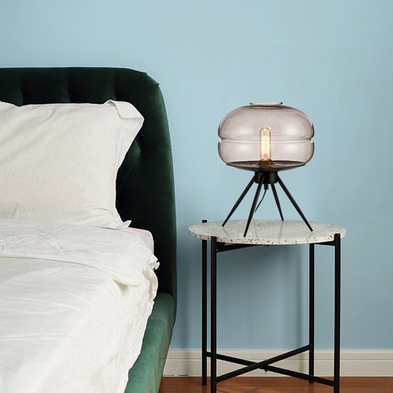 Lampada da comodino in vetro lampada da tavolo ultramoderna Semplicità per camera da letto