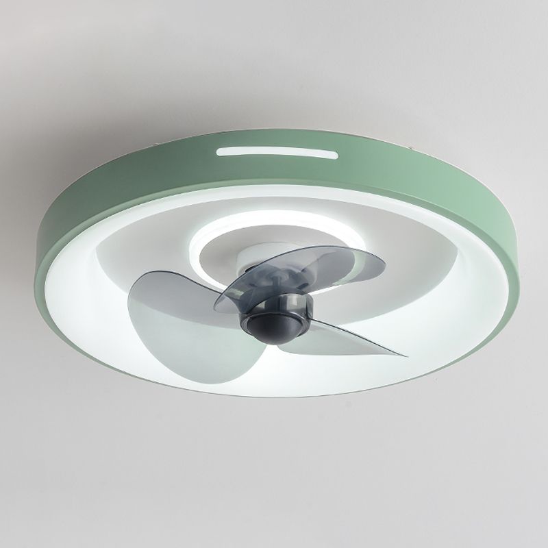 Luci ventilatori a soffitto geometrica in metallo Luci a 2 luci a filo LED LED