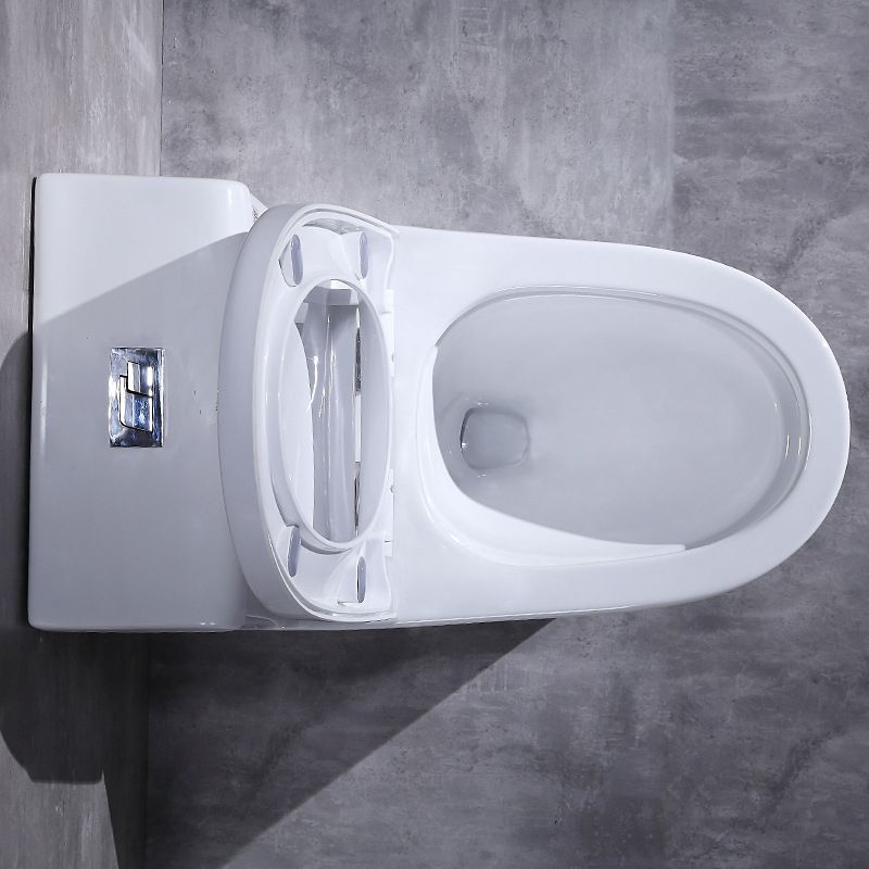 Modern Ceramic Toilet One Piece Flush Toilet with Toilet Seat