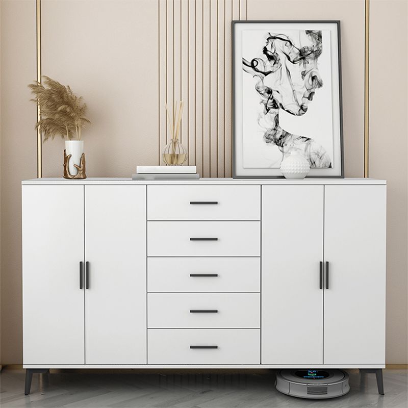 37.40" H Modern Accent Chest Wooden Side Cabinet with 5 Drawers