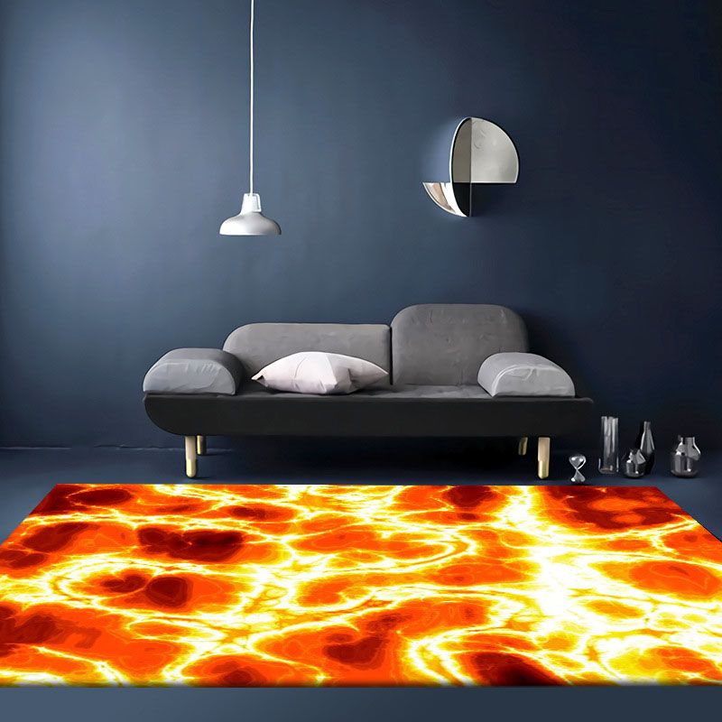 Modern Carpet Polyester Artistic Pattern Rug Non-Slip Backing Indoor Rug for Home Decoration