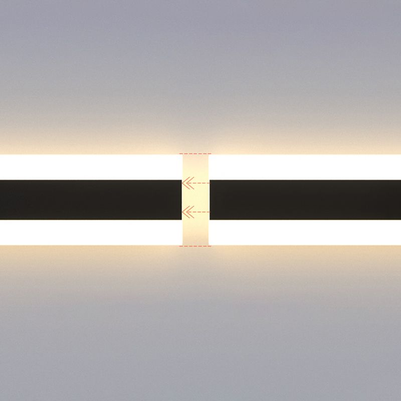 Modern Black Vanity Lighting LED Metal Bath Light for Bathroom