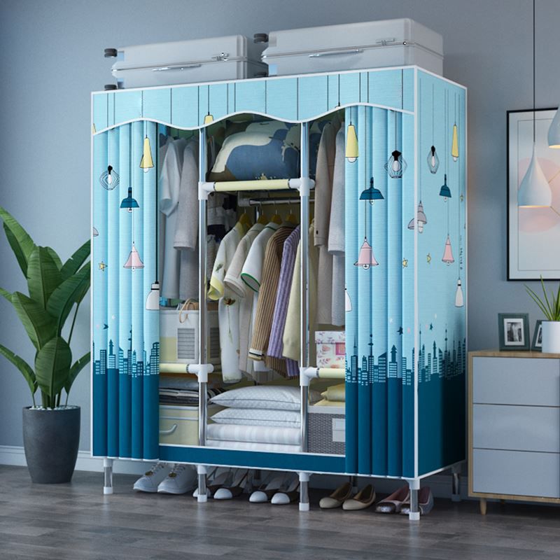 Modern Style Bedroom Wardrobe Armoire Metal Wardrobe Closet with Legs