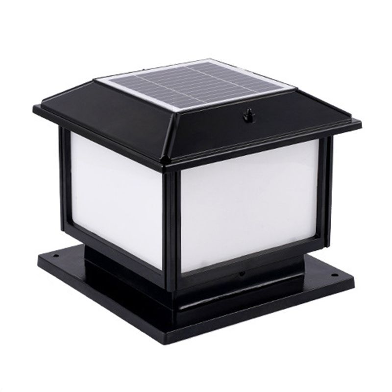 Golden/Black Outdoor Lights Waterproof Square Pillar Lamp for Garden
