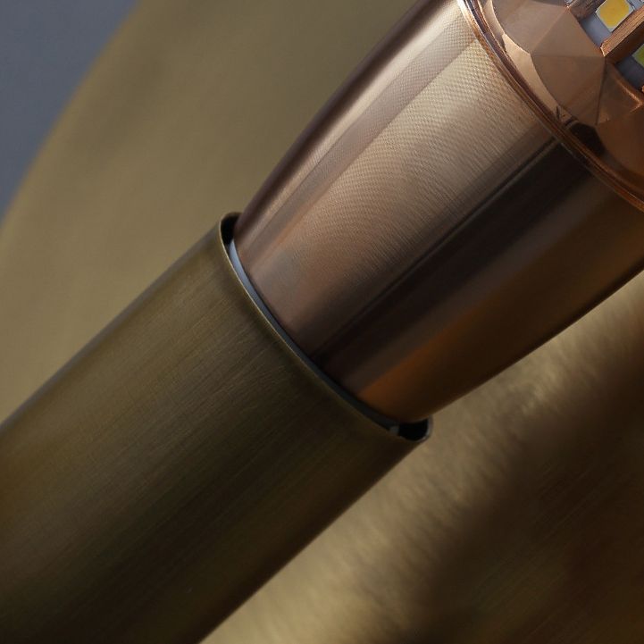 Modernism Simplicity Geometry Wall Lamp Creative Brass Staircase Corridor Lighting Sconce in Gold