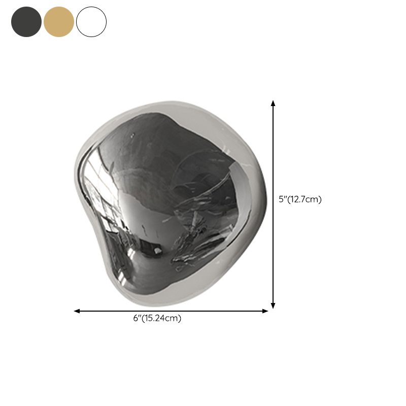 Industrial Glass Globe Shade Wall Lighting Fixtures 1-Light Wall Lamp for Living Room