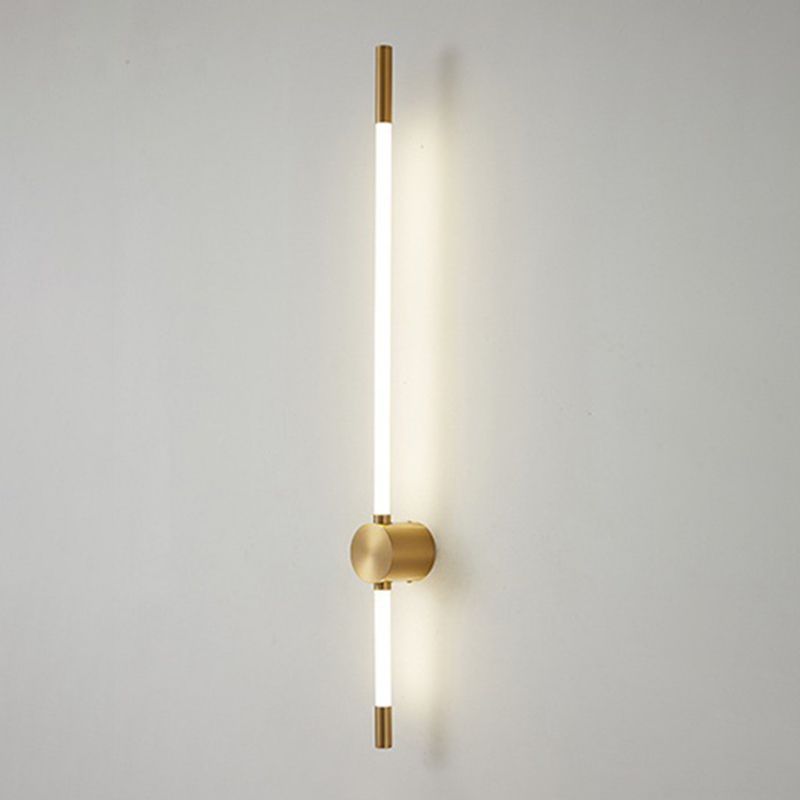 Golden/Black Linear Wall Light Sconces Modern LED Sconces for Living Room