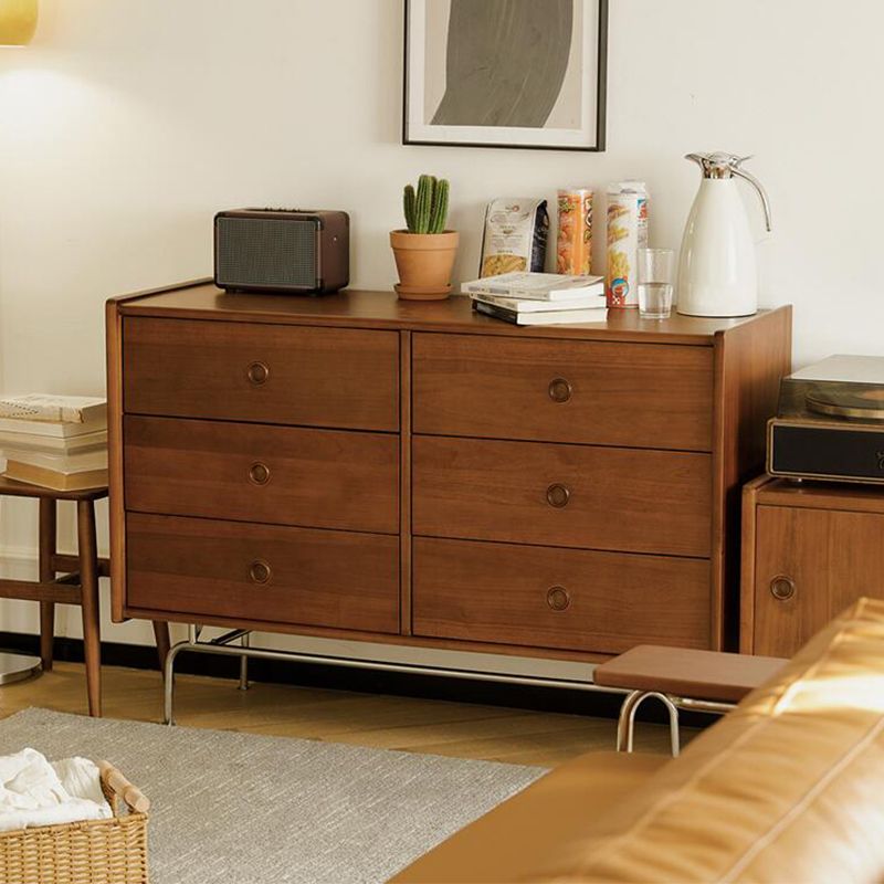 Ultra-Modern Double Dresser Pine Storage Chest Dresser for Bedroom