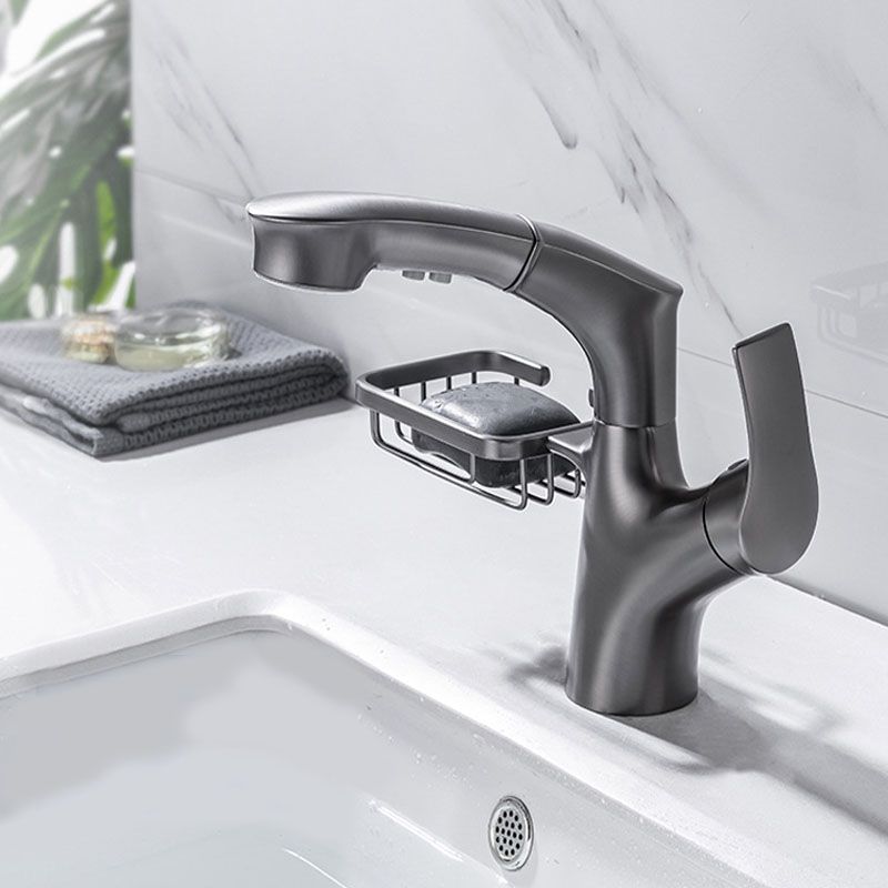Industrial Sink Faucet Solid Color Centerset Bathroom Sink Faucet with Drain Assembly