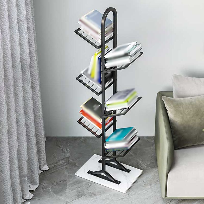 Modern Style Metal Bookshelf Etagere Shelf Bookcase for Home