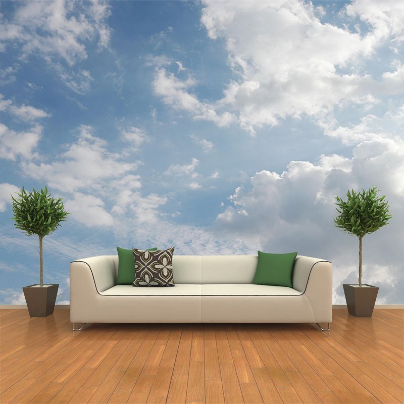 Clouds Landscapes Mural Wallpaper Mildew Resistant Modern Living Room Decoration