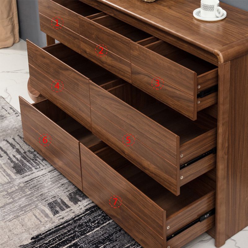 Modern Rectangular Cabinet Wood Minimalist Side Cabinet with Drawer