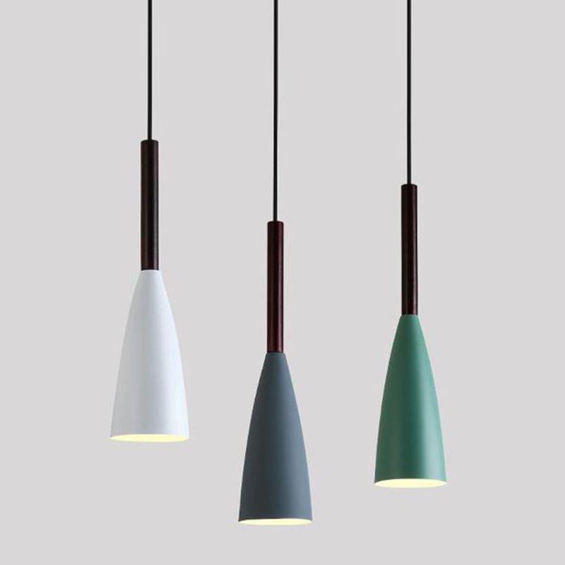Cone Shape Hanging Light Modern Style Metal 1 Light Hanging Lamp for Restaurant