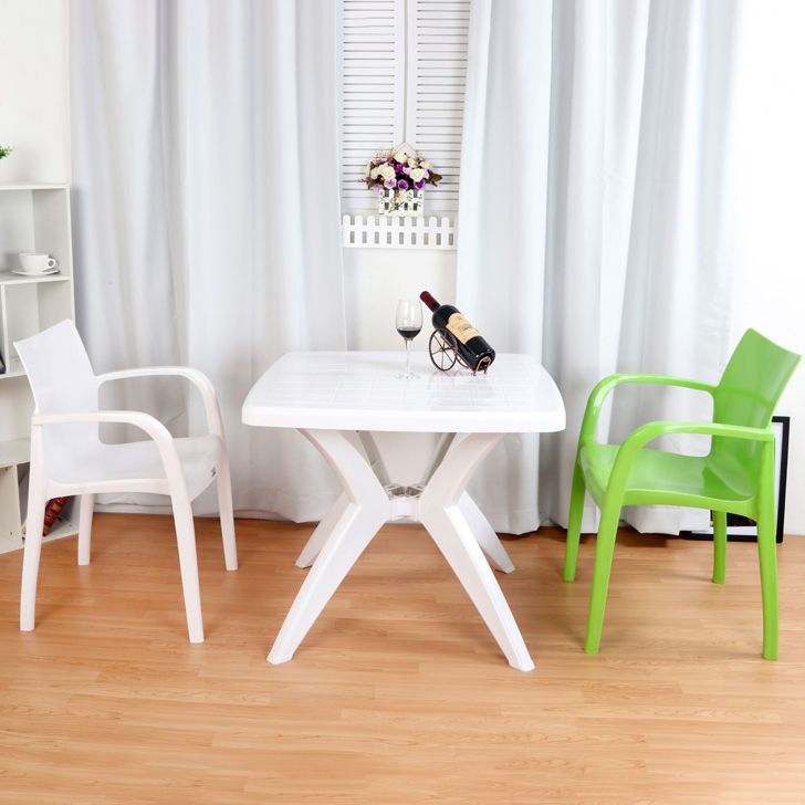 Sillas de comedor de cocina estilo moderno Sillones de comedor apilables (juego de 4)
