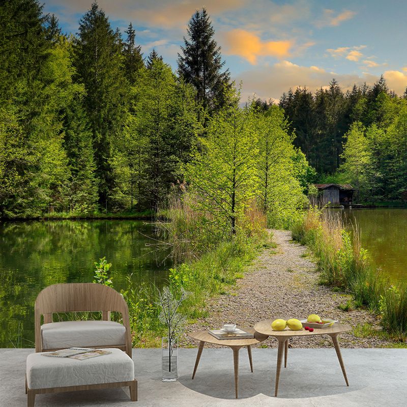 Customized Forest Scenery Wall Mural Mildew Resistant for Bedroom Decoration