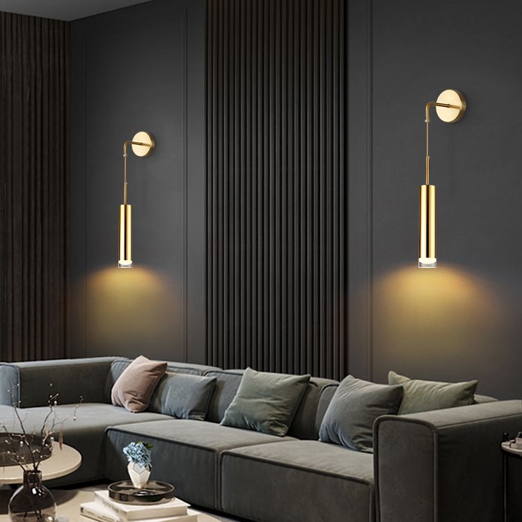 Moderne minimalistische Stilzylindrisch -Wand -Leuchte Acryl -Wandleuchte für Schlafzimmer