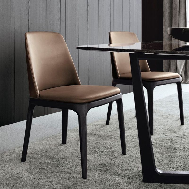 Brown and Black Contemporary Upholstered Dining and Accent Chairs
