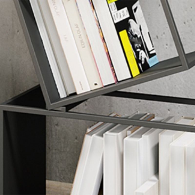 Modern Bookshelf Metal Open Shelf Bookcase with Shelves for Home Office