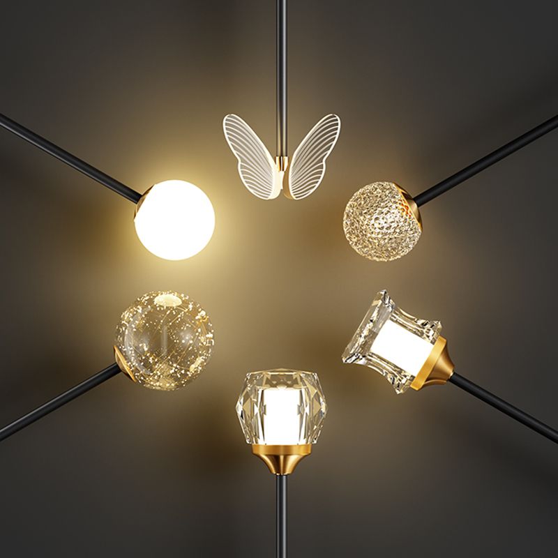 Black Wall Sconce Contemporary Style Wall Light Sconces Metal for Bedroom