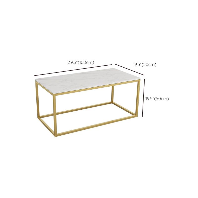 Glam Rectangular Coffee Table Frame 1 Coffee Table for Living Room