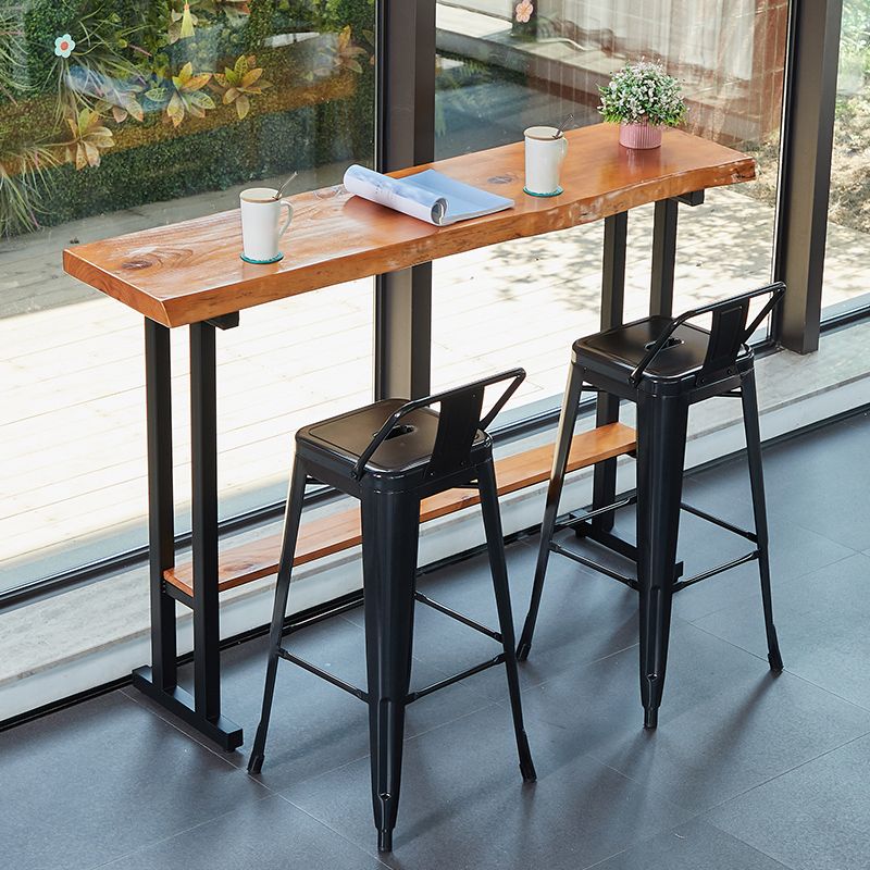 Rectangle Bar Height Pub Table Industrial Pub Height Dining Table